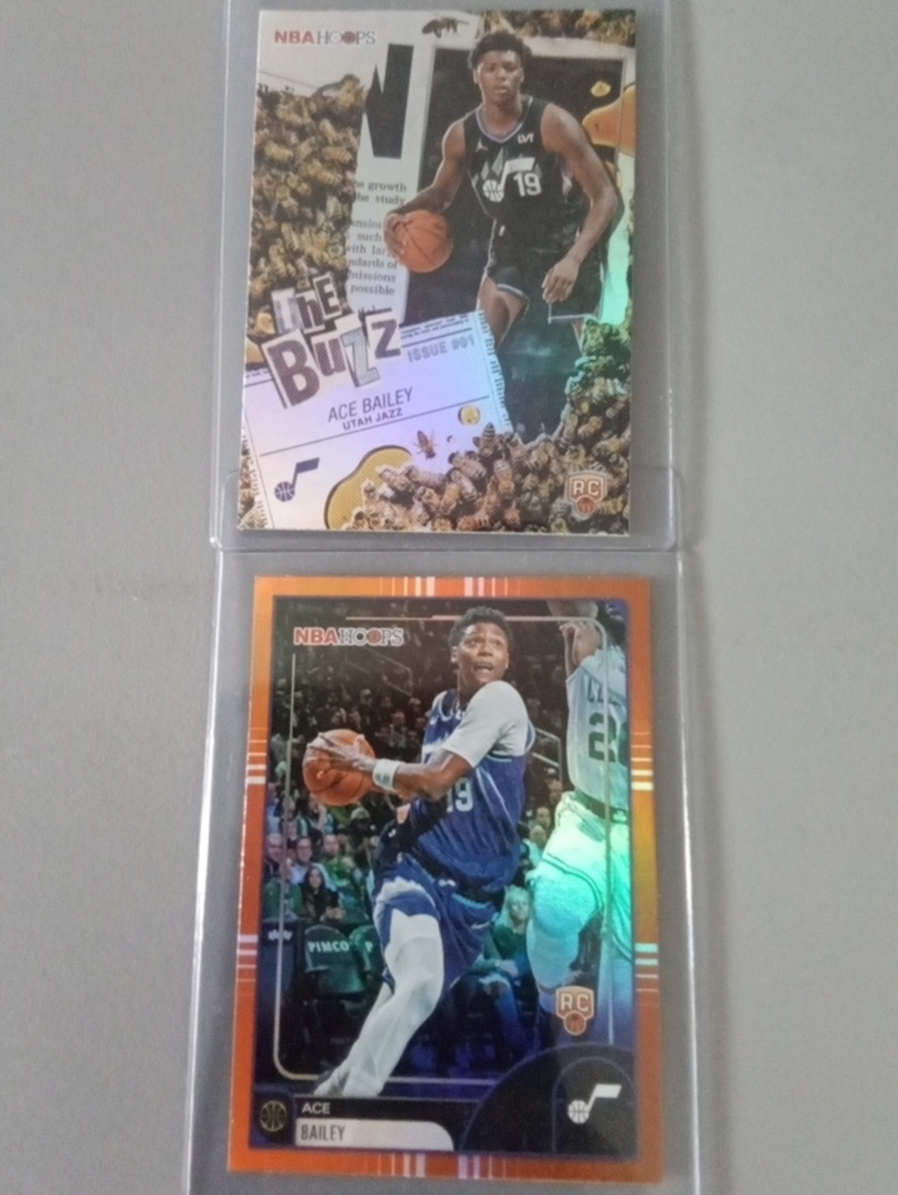 Topps NBA Hoops Ace Bailey Basketball Cards Lot - Black, Orange